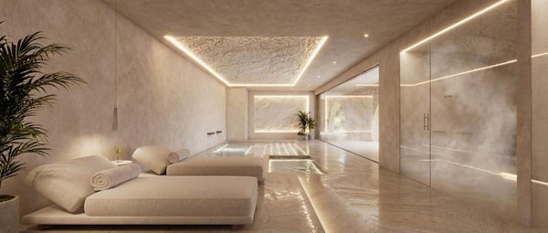 Wizualizacja: strefa relaksu w spa