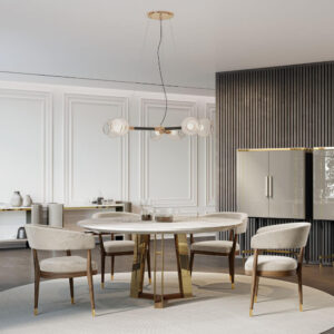 Mesa de comedor redonda Collins